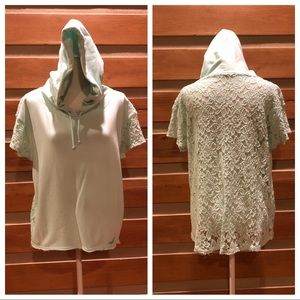 Hollister Short Sleeve High-Low Hoodie